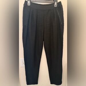 H&M Black Textured Pants